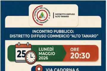 Convocazione incontro pubblico – Distretto Diffuso del Commercio Alto Tanaro